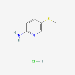 molecular formula C6H9ClN2S B566110 5-(Methylthio)pyridin-2-amine hydrochloride CAS No. 909711-79-1