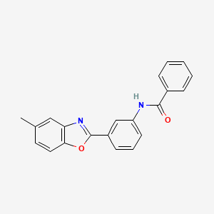 molecular formula C21H16N2O2 B5661124 N-[3-(5-methyl-1,3-benzoxazol-2-yl)phenyl]benzamide CAS No. 5250-12-4