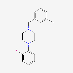 molecular formula C18H21FN2 B5661131 1-(2-fluorophenyl)-4-(3-methylbenzyl)piperazine 