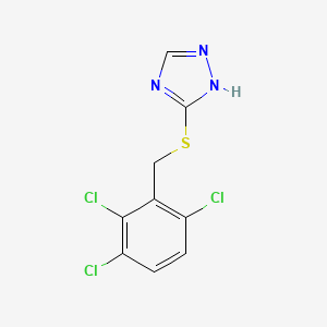 molecular formula C9H6Cl3N3S B5661148 5-[(2,3,6-trichlorobenzyl)thio]-1H-1,2,4-triazole 