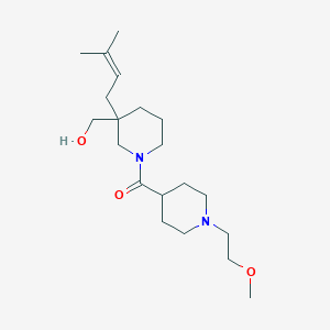 molecular formula C20H36N2O3 B5661190 [1-{[1-(2-methoxyethyl)-4-piperidinyl]carbonyl}-3-(3-methyl-2-buten-1-yl)-3-piperidinyl]methanol 