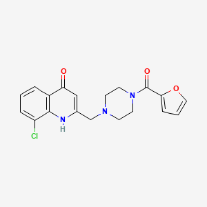 8-chloro-2-{[4-(2-furoyl)piperazin-1-yl]methyl}quinolin-4-ol