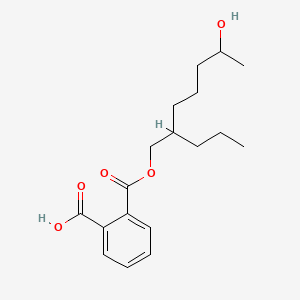 molecular formula C18H26O5 B566120 2-(6-Hydroxy-2-propylheptoxy)carbonylbenzoic acid CAS No. 1372605-11-2