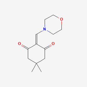 molecular formula C13H19NO3 B5661215 5,5-dimethyl-2-(4-morpholinylmethylene)-1,3-cyclohexanedione 
