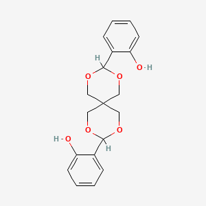molecular formula C19H20O6 B5661264 2,2'-(2,4,8,10-tetraoxaspiro[5.5]undecane-3,9-diyl)diphenol CAS No. 23285-18-9
