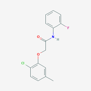 molecular formula C15H13ClFNO2 B5661347 2-(2-chloro-5-methylphenoxy)-N-(2-fluorophenyl)acetamide 