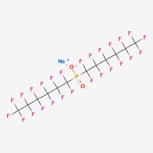molecular formula C12F26NaO2P B566135 Bis(perfluorohexyl)phosphinic acid sodium salt CAS No. 70609-44-8