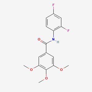 molecular formula C16H15F2NO4 B5661355 N-(2,4-difluorophenyl)-3,4,5-trimethoxybenzamide CAS No. 330832-02-5