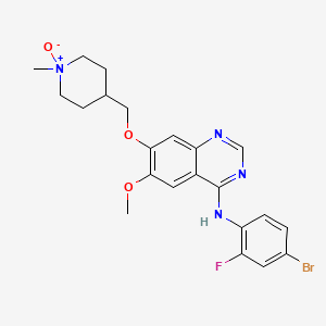 molecular formula C22H24BrFN4O3 B566143 N-Oxide vandetanib CAS No. 1797030-22-8