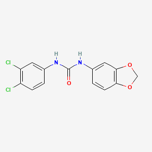 molecular formula C14H10Cl2N2O3 B5661462 N-1,3-benzodioxol-5-yl-N'-(3,4-dichlorophenyl)urea 