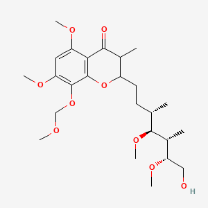 2-[(3S,4S,5S,6R)-7-Hydroxy-4,6-dimethoxy-3,5-dimethylheptyl]-5,7-dimethoxy-8-(methoxymethoxy)-3-methyl-2,3-dihydro-4H-1-benzopyran-4-one