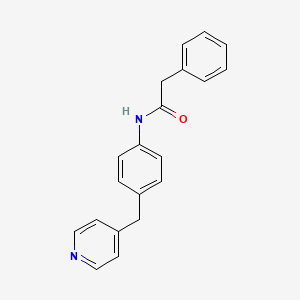 molecular formula C20H18N2O B5661482 2-phenyl-N-[4-(4-pyridinylmethyl)phenyl]acetamide 