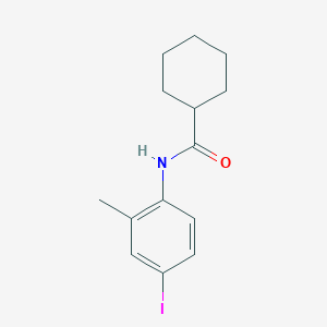 molecular formula C14H18INO B5661506 N-(4-iodo-2-methylphenyl)cyclohexanecarboxamide 