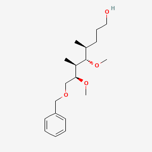 molecular formula C19H32O4 B566151 (4S,5S,6S,7R)-5,7-Dimethoxy-4,6-dimethyl-8-(phenylmethoxy)-1-octanol CAS No. 276690-17-6