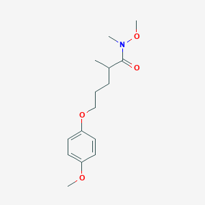 N-Methoxy-5-(4-methoxyphenoxy)-N,2-dimethylpentanamide