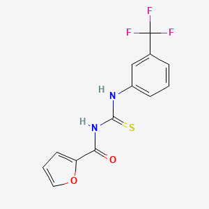 molecular formula C13H9F3N2O2S B5661574 N-({[3-(trifluoromethyl)phenyl]amino}carbonothioyl)-2-furamide 