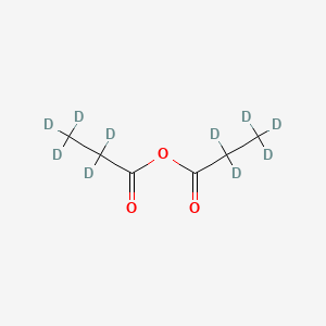 molecular formula C6H10O3 B566159 Propionic anhydride-d10 CAS No. 870471-31-1