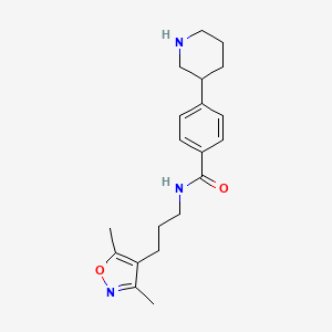 N-[3-(3,5-dimethylisoxazol-4-yl)propyl]-4-piperidin-3-ylbenzamide