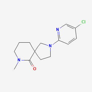 molecular formula C14H18ClN3O B5661619 2-(5-chloro-2-pyridinyl)-7-methyl-2,7-diazaspiro[4.5]decan-6-one 