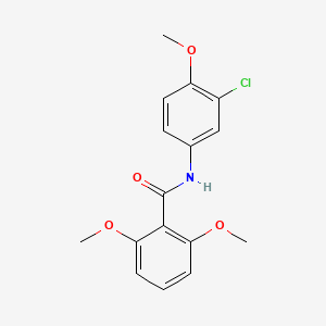 molecular formula C16H16ClNO4 B5661626 N-(3-chloro-4-methoxyphenyl)-2,6-dimethoxybenzamide 