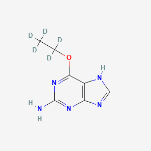B566168 6-(1,1,2,2,2-Pentadeuterioethoxy)-7H-purin-2-amine CAS No. 183558-84-1