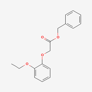 molecular formula C17H18O4 B5661686 benzyl (2-ethoxyphenoxy)acetate 