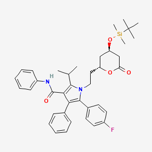 molecular formula C39H47FN2O4Si B566170 4-叔丁基二甲基甲硅烷基阿托伐他汀内酯 CAS No. 842162-99-6
