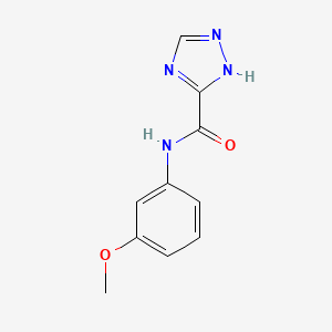 molecular formula C10H10N4O2 B5661734 N-(3-methoxyphenyl)-1H-1,2,4-triazole-3-carboxamide 