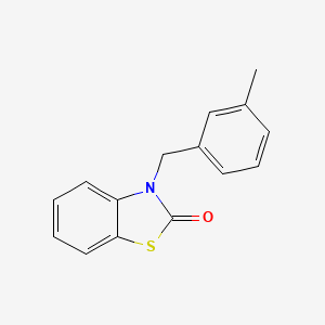 molecular formula C15H13NOS B5661740 3-(3-methylbenzyl)-1,3-benzothiazol-2(3H)-one 