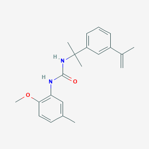 molecular formula C21H26N2O2 B5661749 N-[1-(3-isopropenylphenyl)-1-methylethyl]-N'-(2-methoxy-5-methylphenyl)urea 