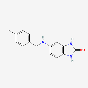 molecular formula C15H15N3O B5661805 5-[(4-methylbenzyl)amino]-1,3-dihydro-2H-benzimidazol-2-one 