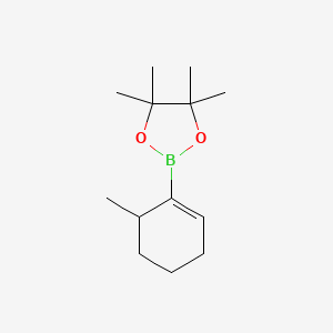 molecular formula C13H23BO2 B566185 3-甲基环己-1-烯-2-硼酸频哪醇酯 CAS No. 448211-44-7