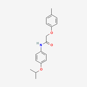 molecular formula C18H21NO3 B5661851 N-(4-isopropoxyphenyl)-2-(4-methylphenoxy)acetamide 