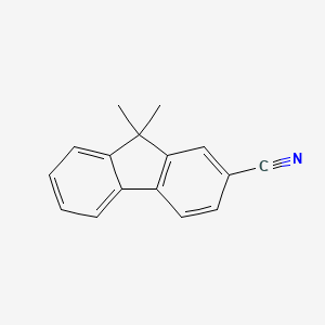 molecular formula C16H13N B566187 2-Cyano-9,9-dimethylfluorene CAS No. 890134-27-7