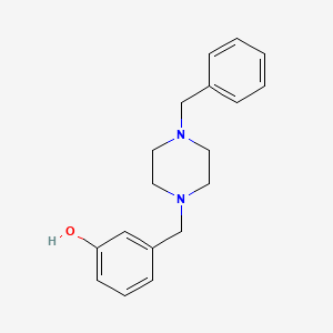 molecular formula C18H22N2O B5661879 3-[(4-benzyl-1-piperazinyl)methyl]phenol 