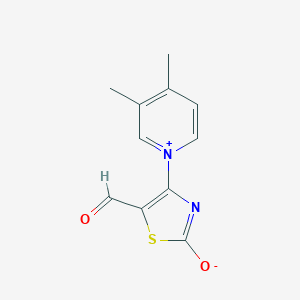 molecular formula C11H10N2O2S B5661882 4-(3,4-dimethyl-1-pyridiniumyl)-5-formyl-1,3-thiazol-2-olate 