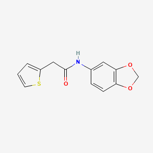 N-1,3-benzodioxol-5-yl-2-(2-thienyl)acetamide