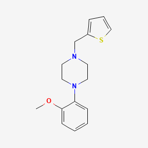 molecular formula C16H20N2OS B5661923 1-(2-methoxyphenyl)-4-(2-thienylmethyl)piperazine 