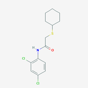 molecular formula C14H17Cl2NOS B5661924 2-(cyclohexylthio)-N-(2,4-dichlorophenyl)acetamide 