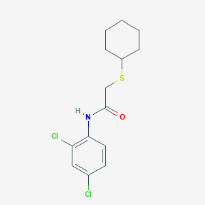 2-(cyclohexylthio)-N-(2,4-dichlorophenyl)acetamide