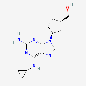 molecular formula C14H20N6O B566193 (1R,3S)-3-(2-氨基-6-(环丙基氨基)-9H-嘌呤-9-基)环戊烷甲醇 CAS No. 208762-35-0