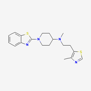 1-(1,3-benzothiazol-2-yl)-N-methyl-N-[2-(4-methyl-1,3-thiazol-5-yl)ethyl]piperidin-4-amine