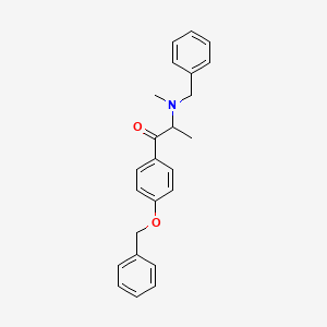 2-[Benzyl(methyl)amino]-1-(4-phenylmethoxyphenyl)propan-1-one
