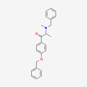 molecular formula C24H25NO2 B566195 1-[4-(Benzyloxy)phenyl]-2-[(N-benzyl-N-methyl)amino]-1-propanone CAS No. 1797982-43-4