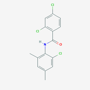 molecular formula C15H12Cl3NO B5661982 2,4-dichloro-N-(2-chloro-4,6-dimethylphenyl)benzamide 