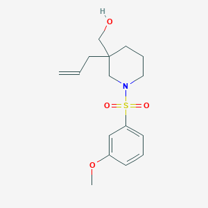molecular formula C16H23NO4S B5662038 {3-allyl-1-[(3-methoxyphenyl)sulfonyl]-3-piperidinyl}methanol 