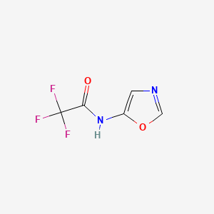 molecular formula C5H3F3N2O2 B566204 2,2,2-三氟-N-(1,3-噁唑-5-基)乙酰胺 CAS No. 110281-31-7