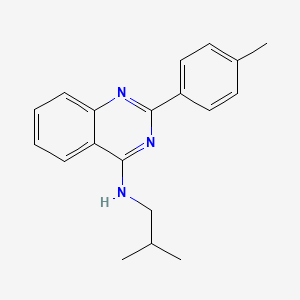 molecular formula C19H21N3 B5662061 N-isobutyl-2-(4-methylphenyl)-4-quinazolinamine 
