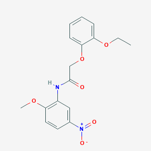 molecular formula C17H18N2O6 B5662079 2-(2-ethoxyphenoxy)-N-(2-methoxy-5-nitrophenyl)acetamide 