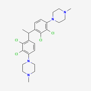 molecular formula C24H30Cl4N4 B566210 1,1-双[2,3-二氯-4-(4-甲基哌嗪基)苯基]乙烷 CAS No. 519138-47-7